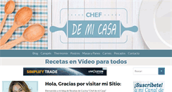 Desktop Screenshot of chefdemicasa.com
